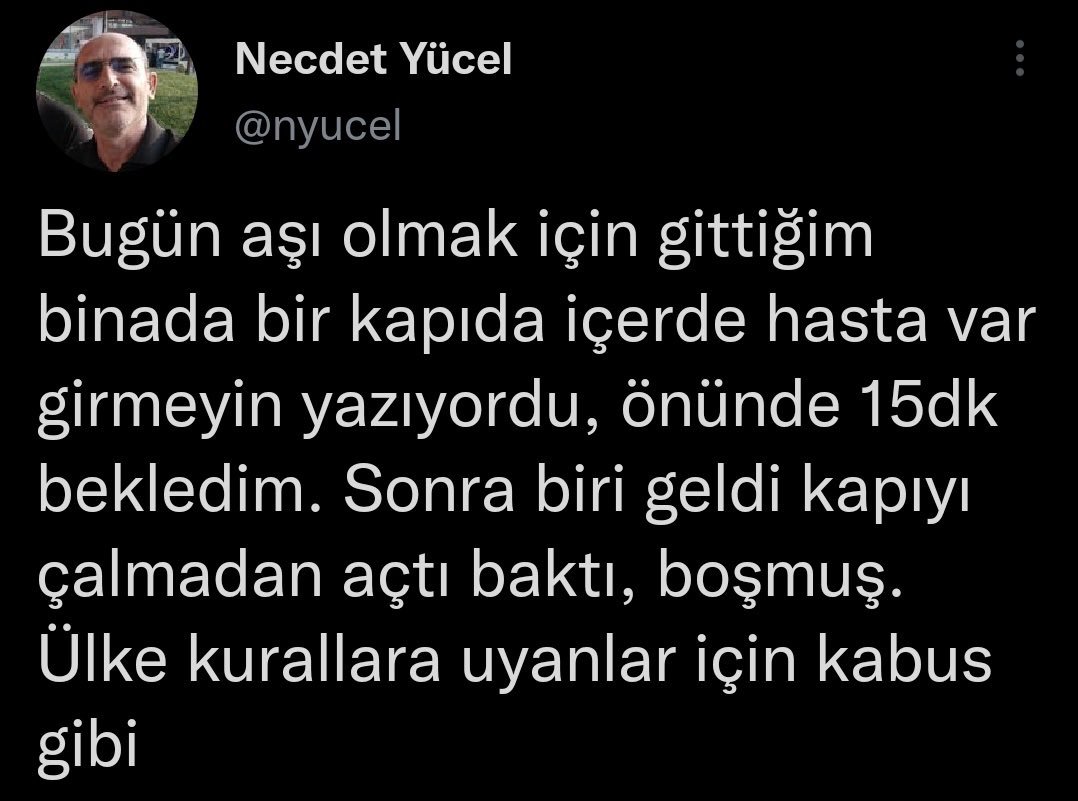 Necdet Yücel @nyucel Bugün...