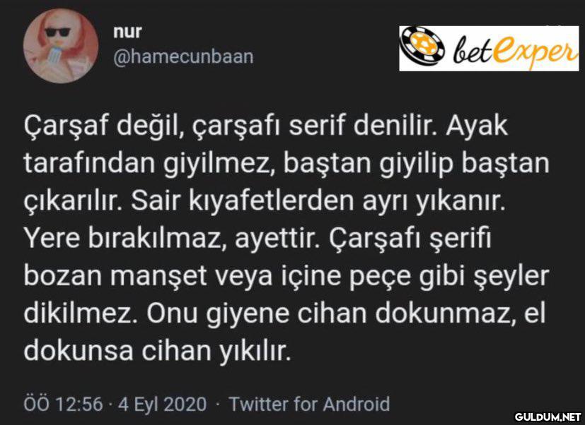 Demek nevresim giysek...