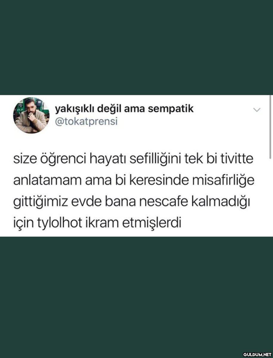 yakışıklı değil ama...