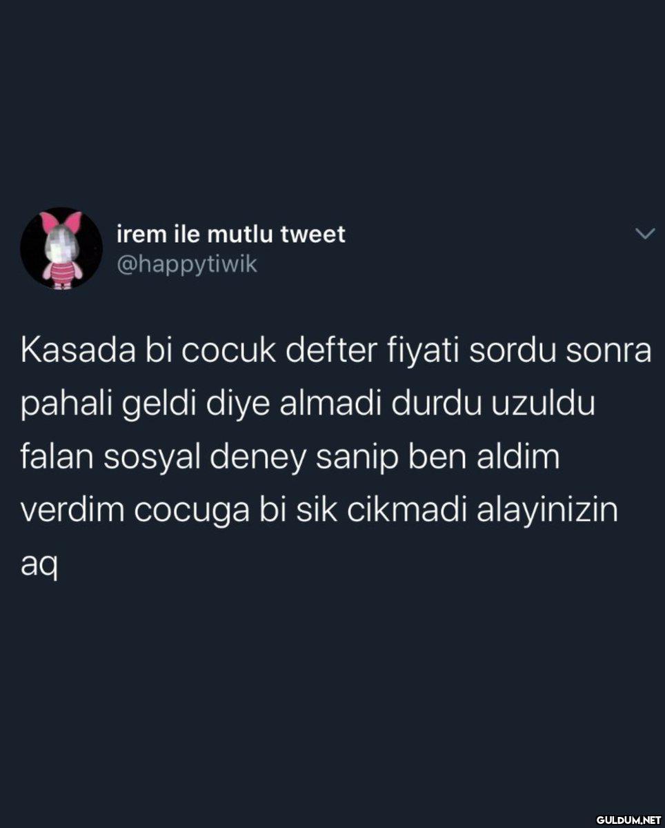 irem ile mutlu tweet...
