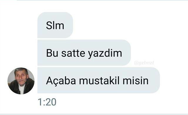 Uzun bir süre sonra birisi...