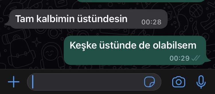 Tam kalbimin üstündesin...