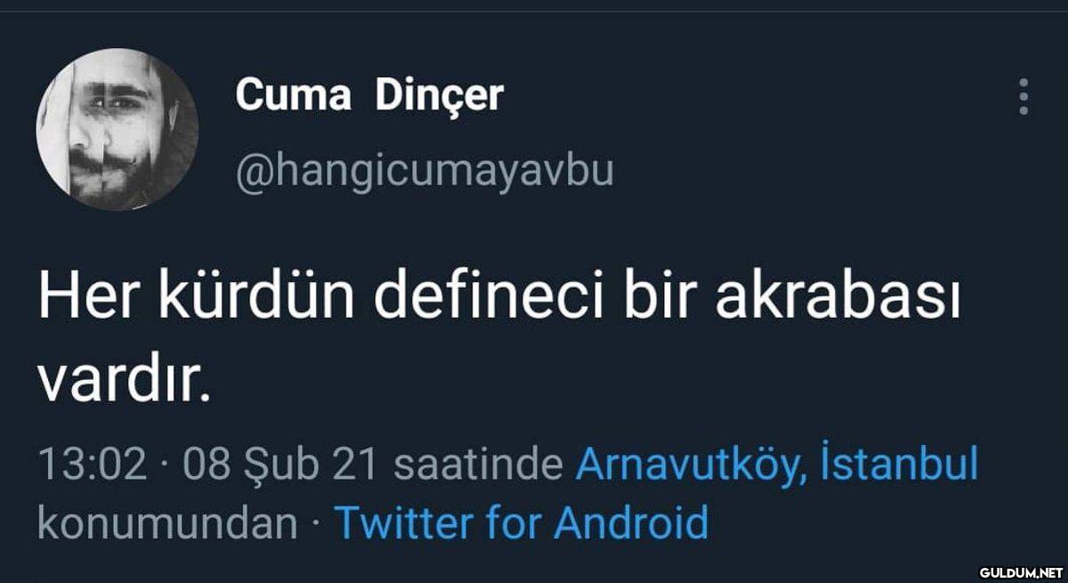 Cuma Dinçer...