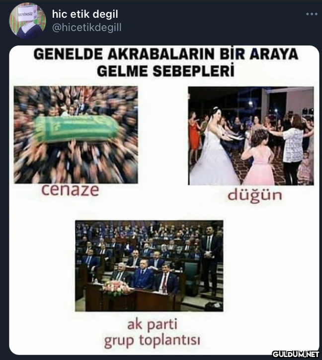 hic etik degil EVİNSİZ...