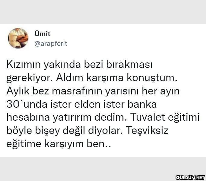 Ümit @arapferit Kızımın...