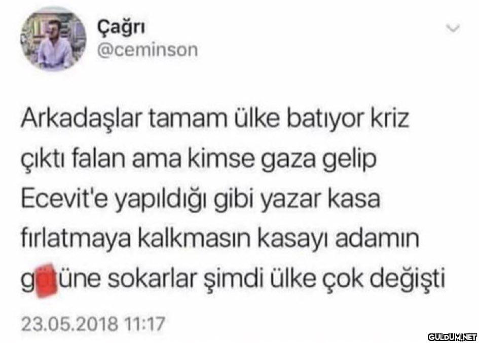 E Çağrı @ceminson...