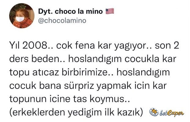 Hani erkekler sürprizden...