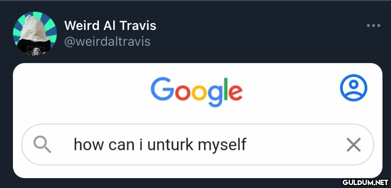 Weird Al Travis...