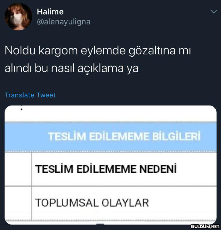 Halime @alenayuligna Noldu...
