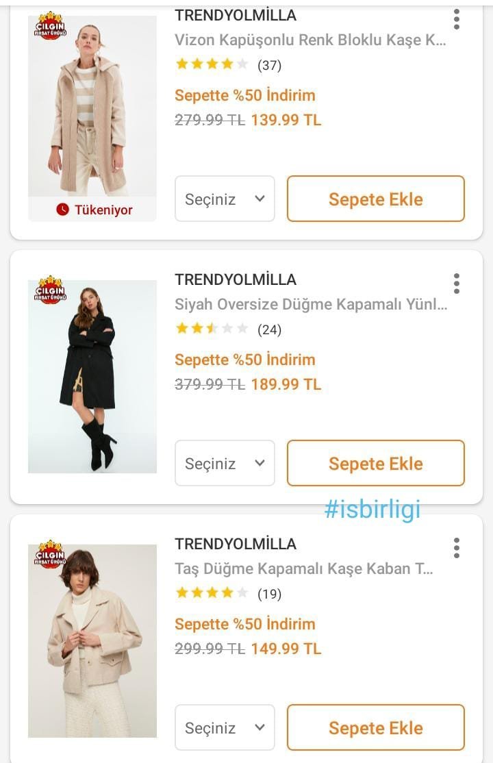 Trendyol'da montlar 80...