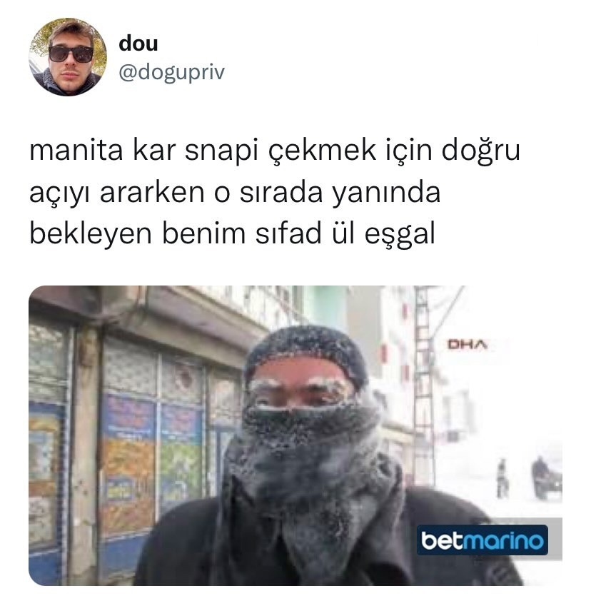 Kar, romantizm falan   ...