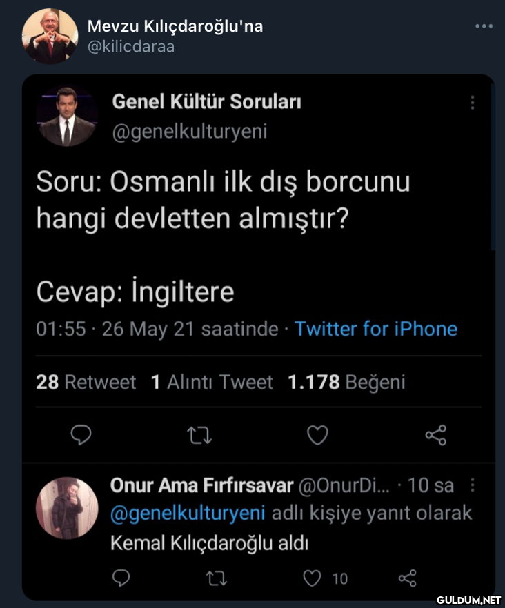 Mevzu Kılıçdaroğlu'na...