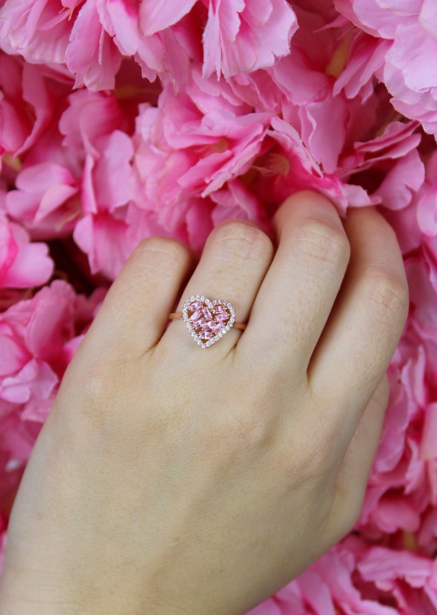 Pembe Kalp Baget Yüzük💖    Kaynak