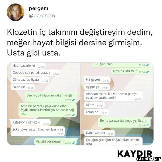 perçem @perchem Klozetin...