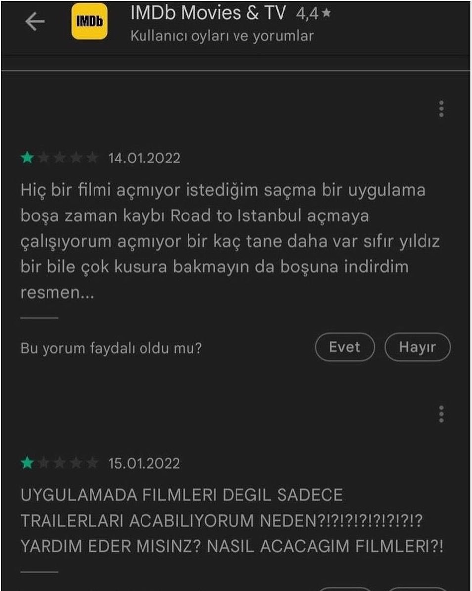 IMDB’de neden filmler...