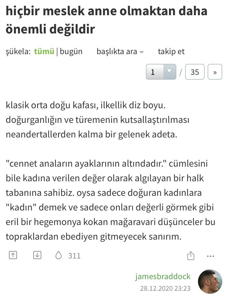 hiçbir meslek anne...