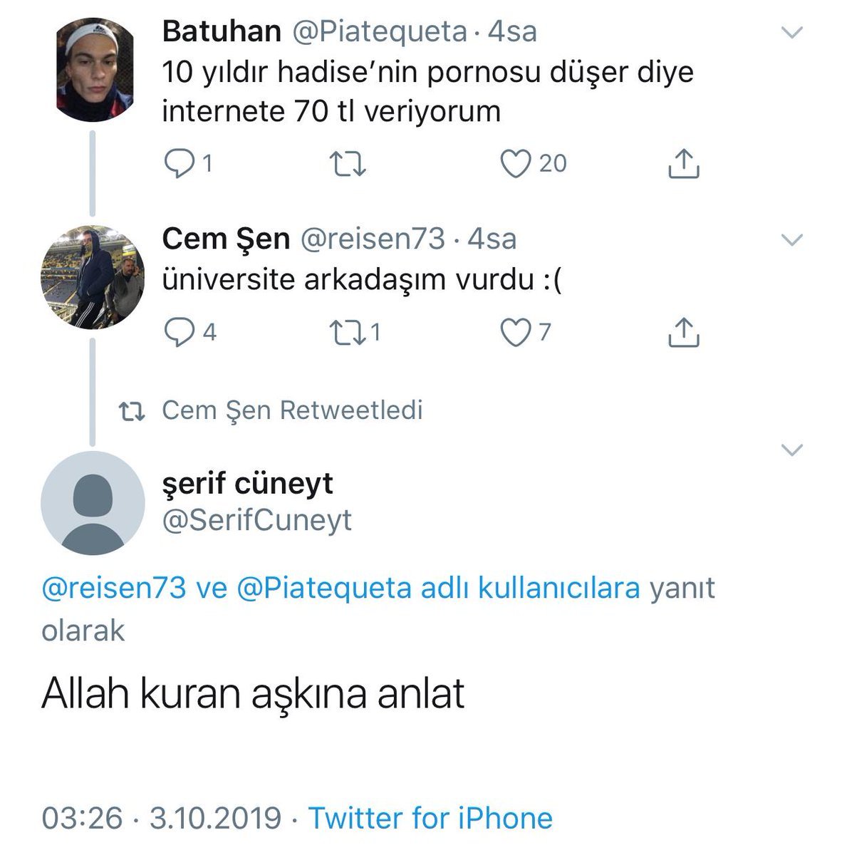 Kardeşim sakin…    Batuhan...