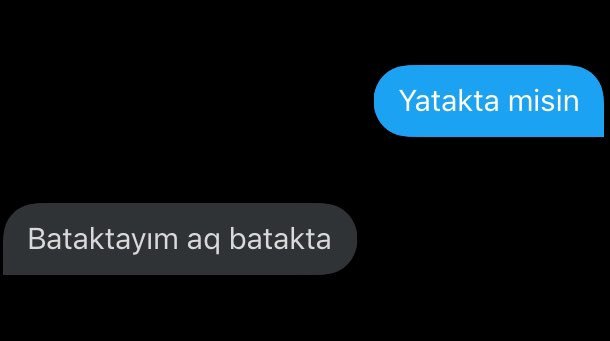 Yatakta misin Bataktayım...