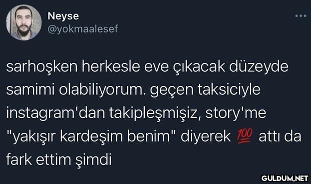 Neyse @yokmaalesef...