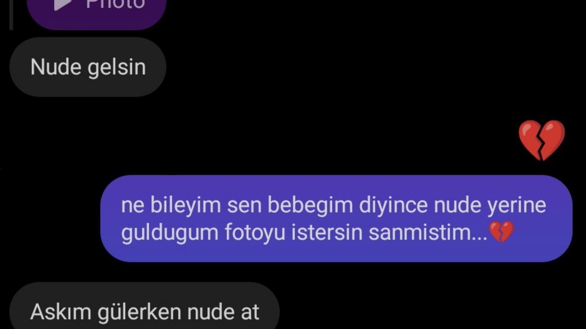 Nude gelsin ne bileyim sen...