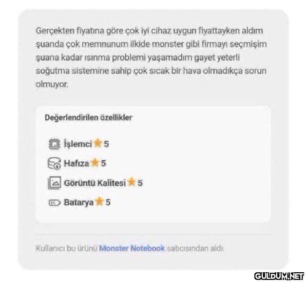 Oyun canavarı laptop...