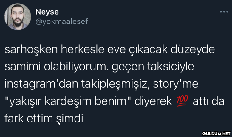Neyse @yokmaalesef...