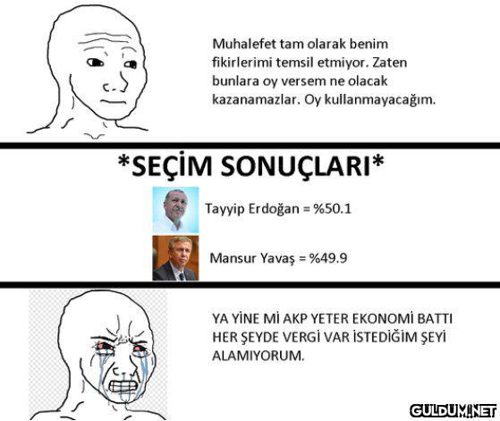 Muhalefet tam olarak benim...