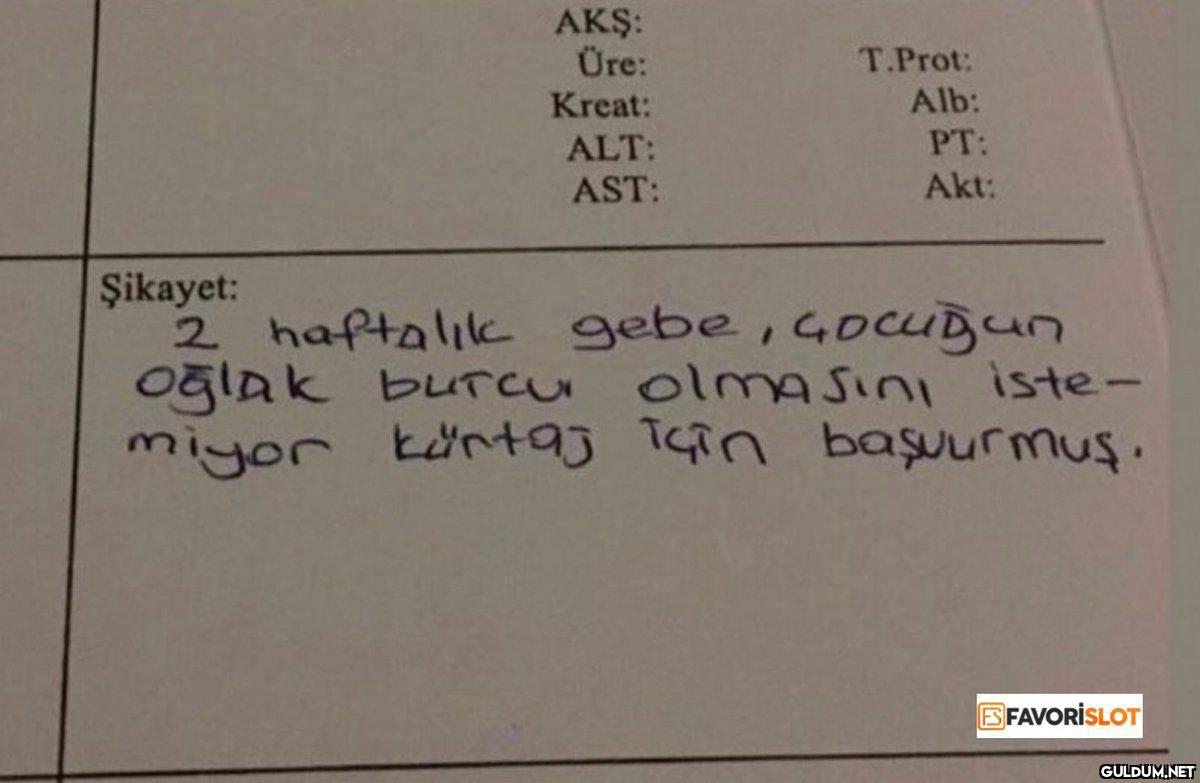 AKŞ: Üre: T.Prot: Kreat:...