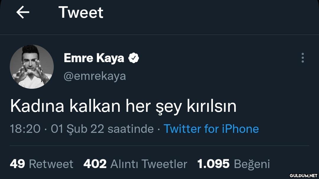 nasıl yani    Tweet Emre...