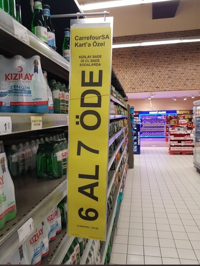 kampanyaya bile zam gelmiş...