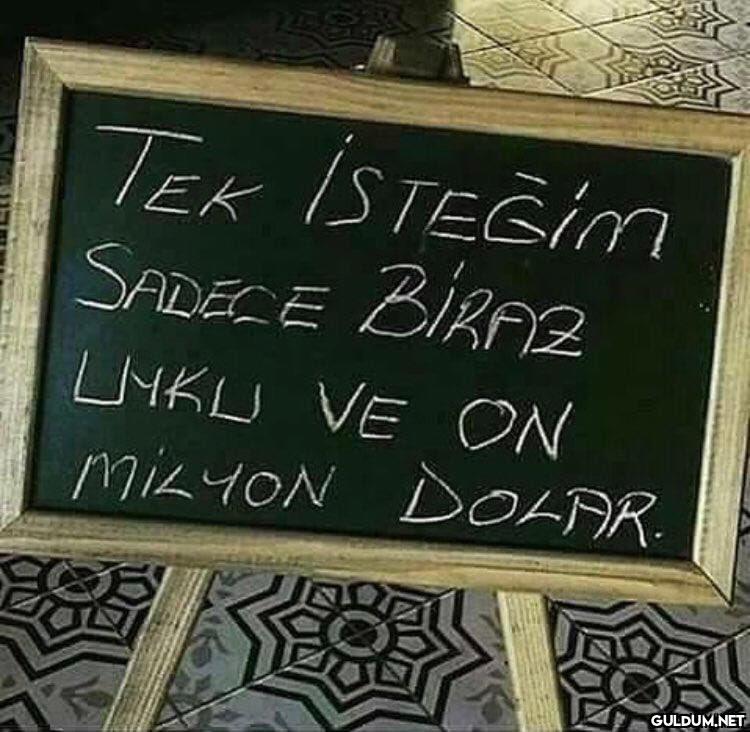 Benim dualar    TEK...