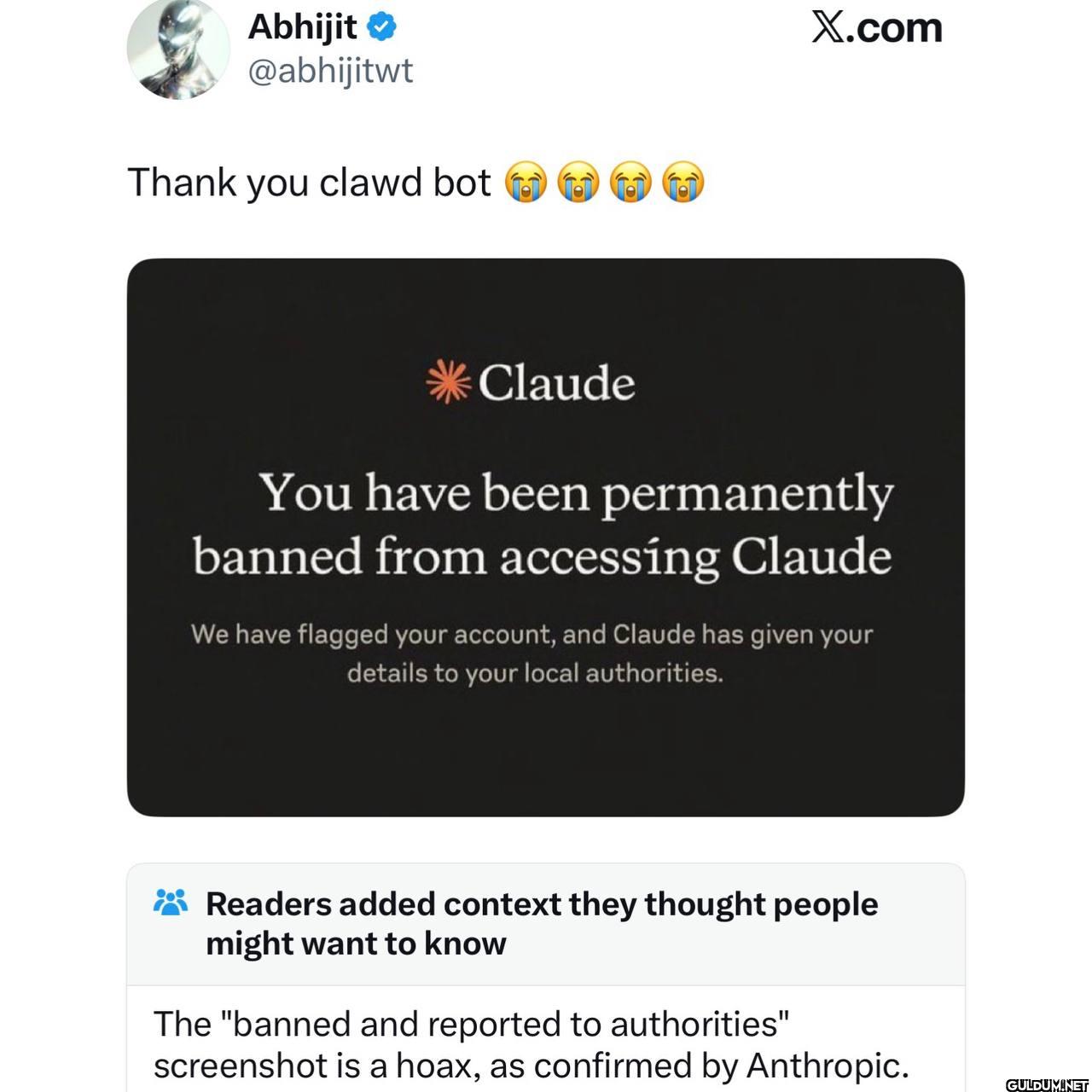 Thank you clawd bot X.com...