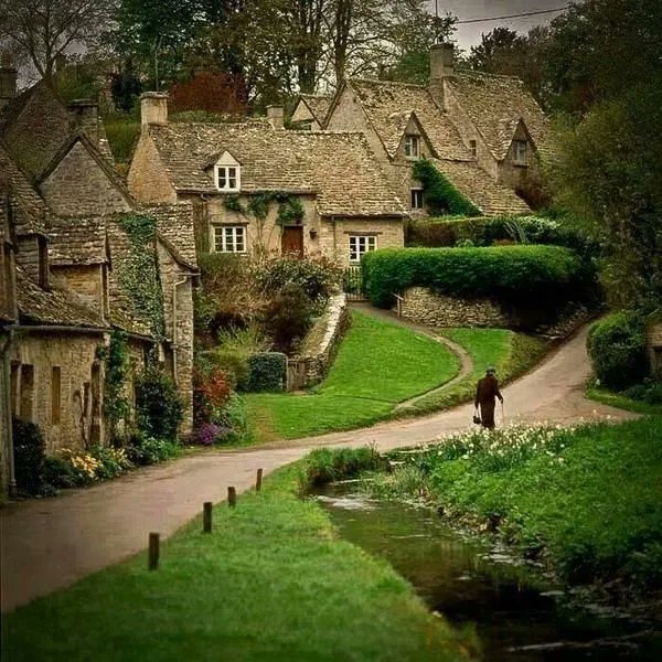 İngiltere'de tarihi bibury...