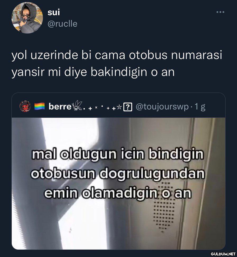 sui @ruclle yol uzerinde...