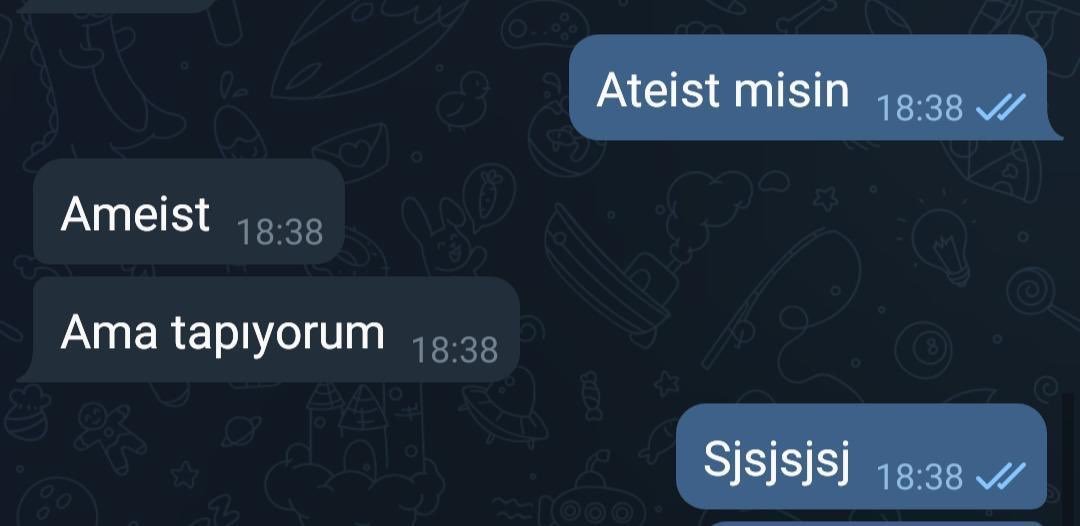 Ateist misin 18:38 /...