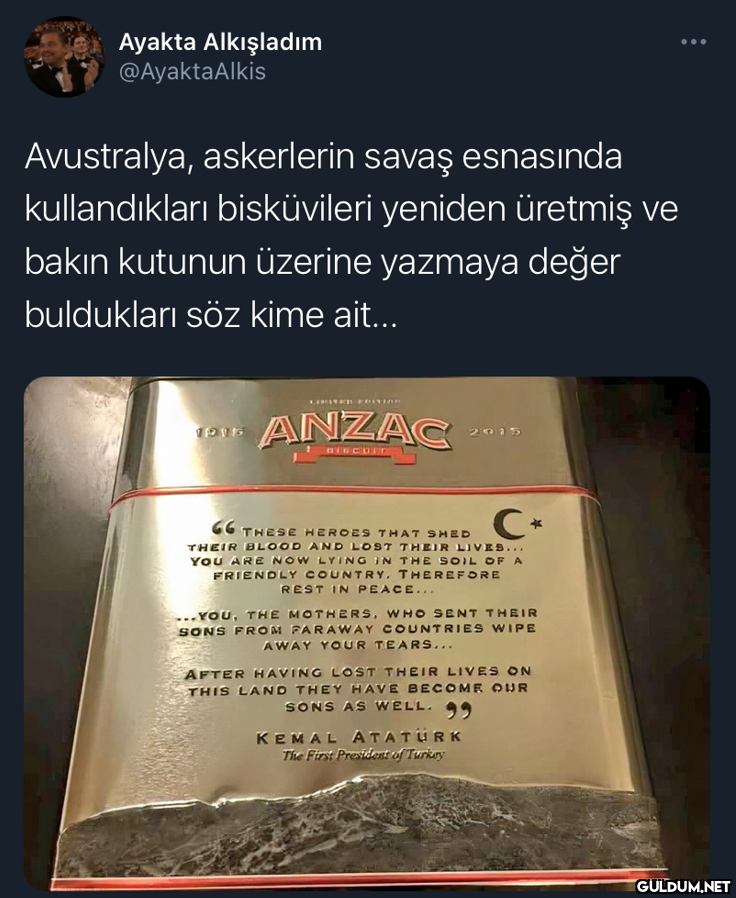 Ayakta Alkışladım...