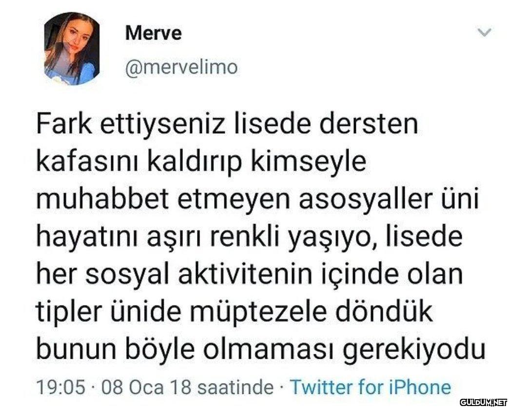 Merve @mervelimo Fark...