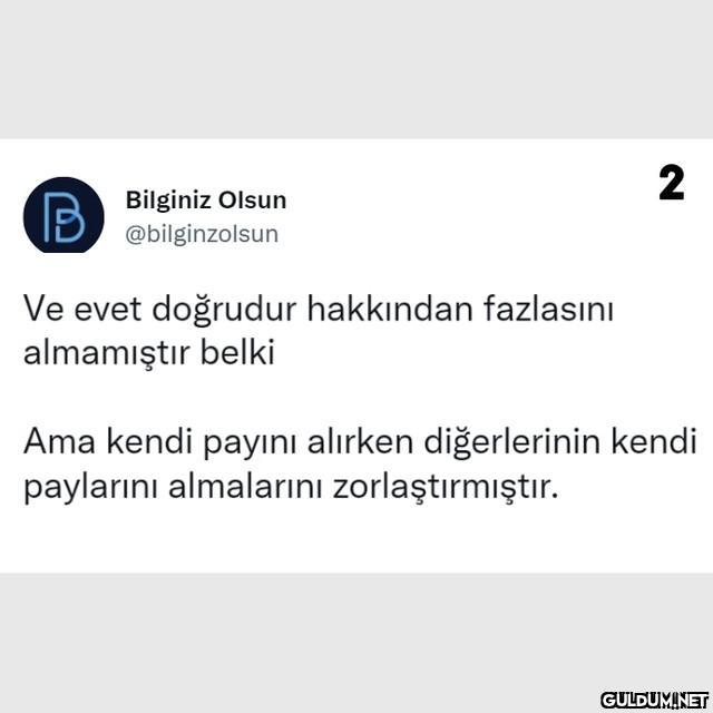 B Bilginiz Olsun...