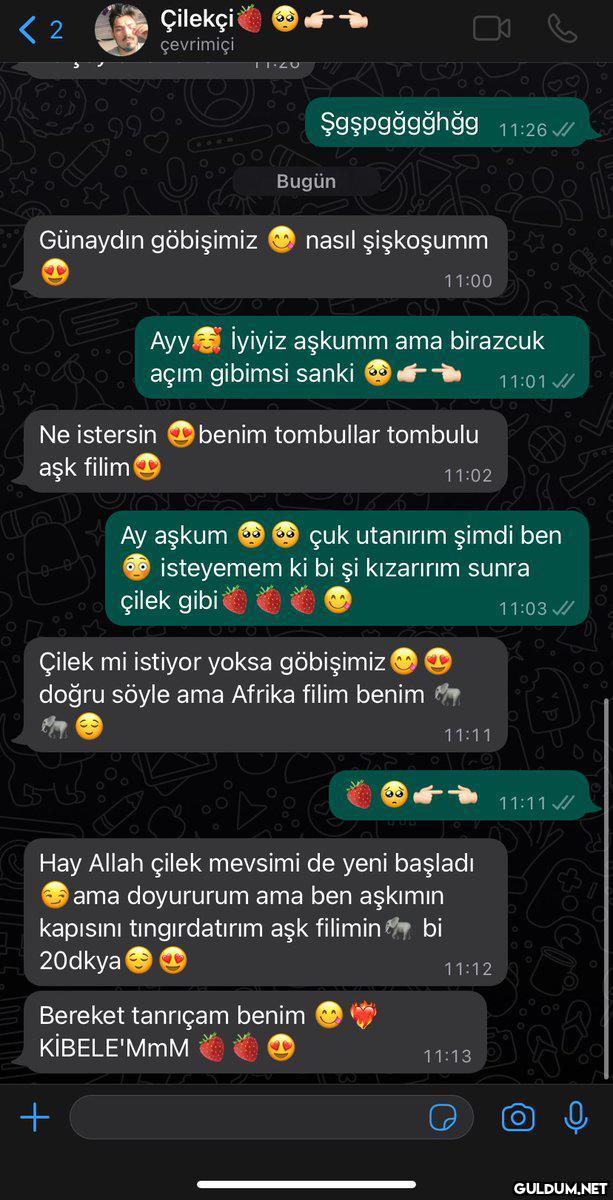 Bir kullanıcı, flörtüyle...