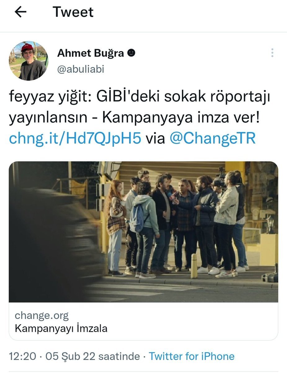 Bir twitter kullanıcısı...