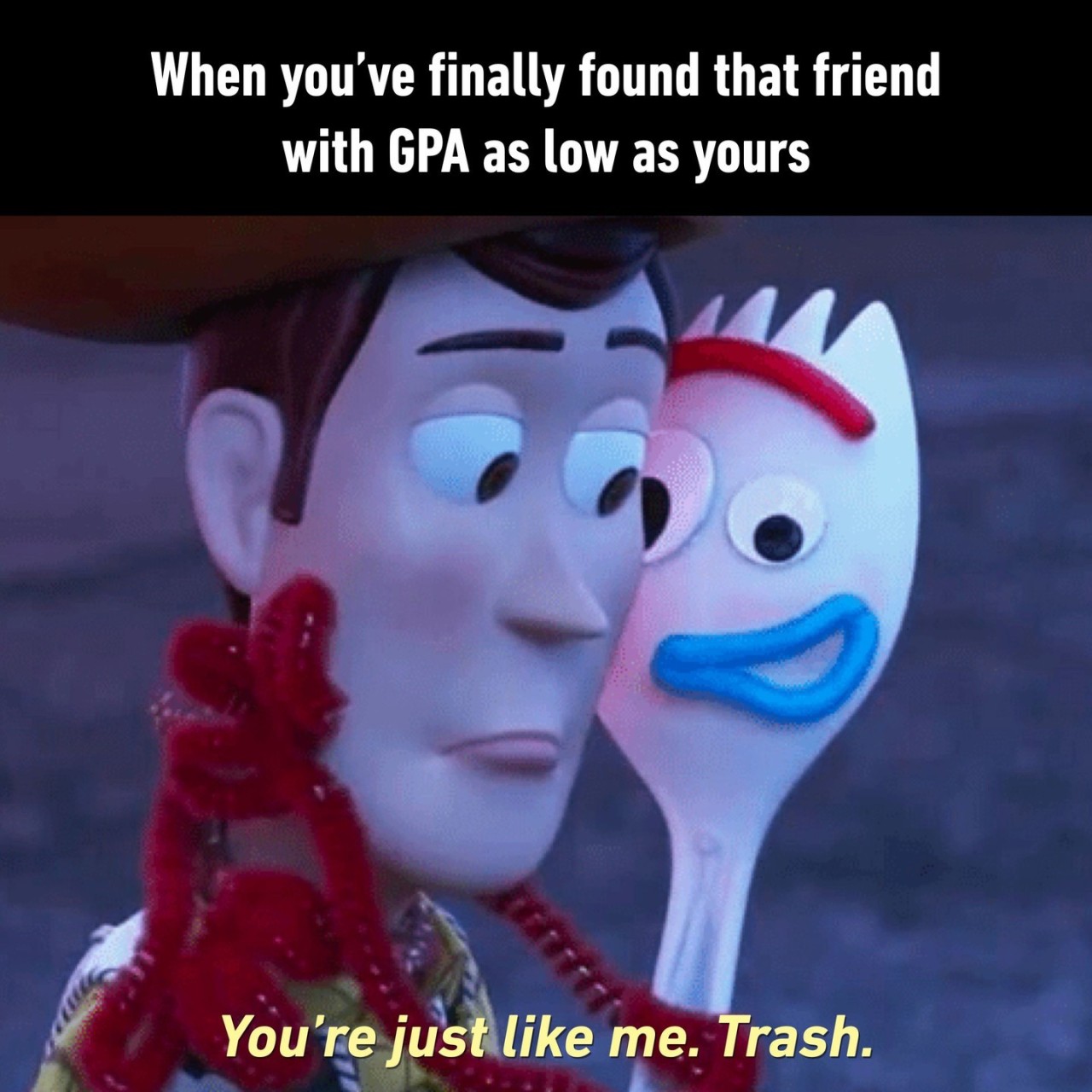 Let's be trash together...