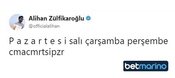 Aynen öyle    Alihan...