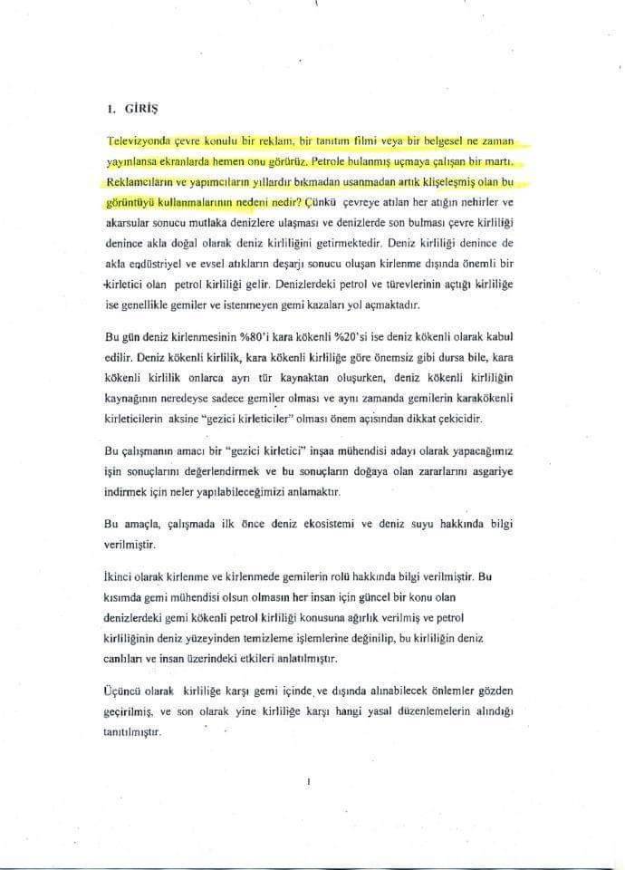 Umut Sarıkaya'nın bitirme...
