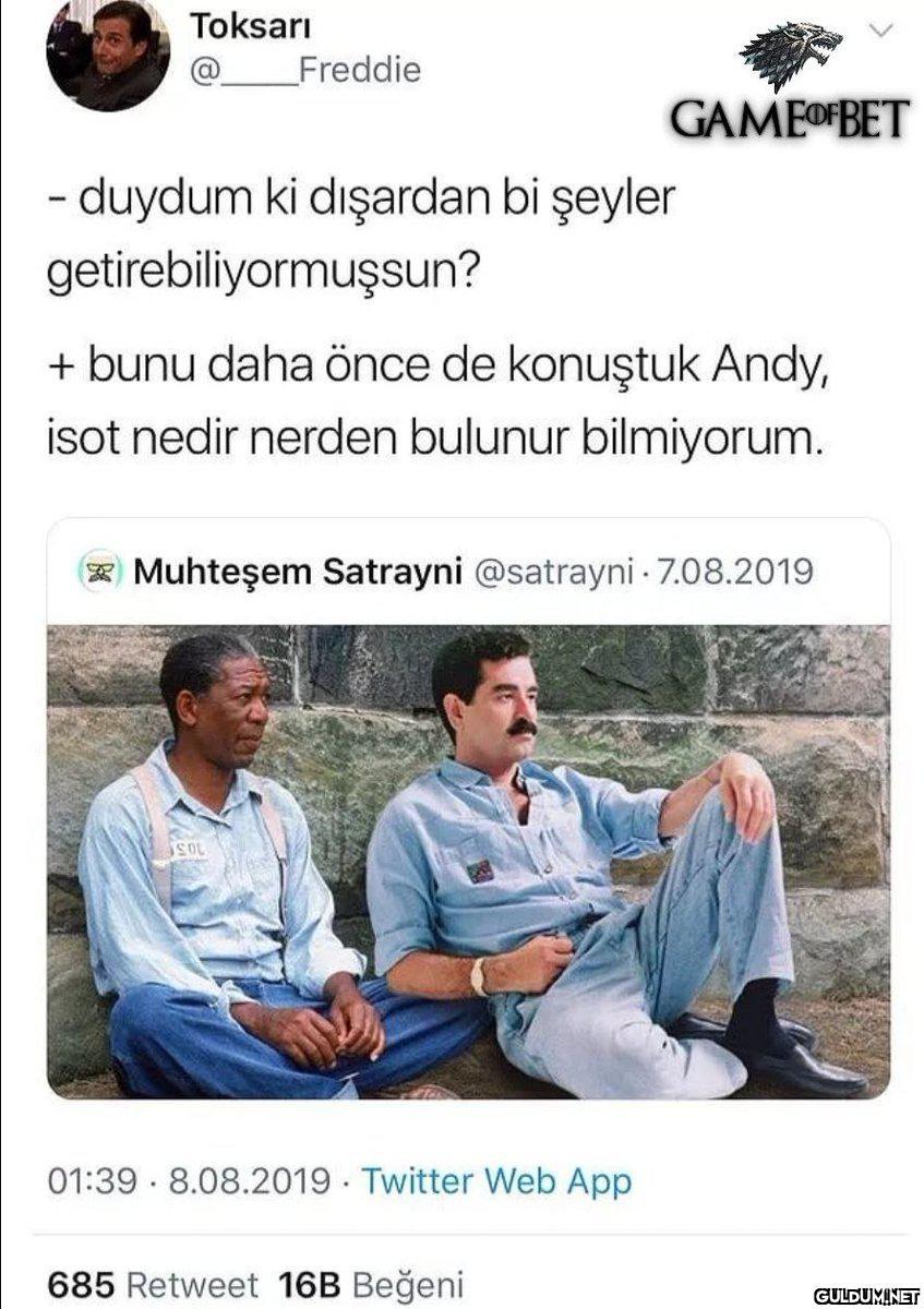 İsot önemli 😅    Toksarı...