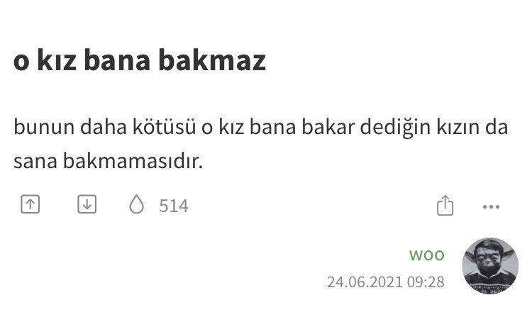 o kız bana bakmaz bunun...