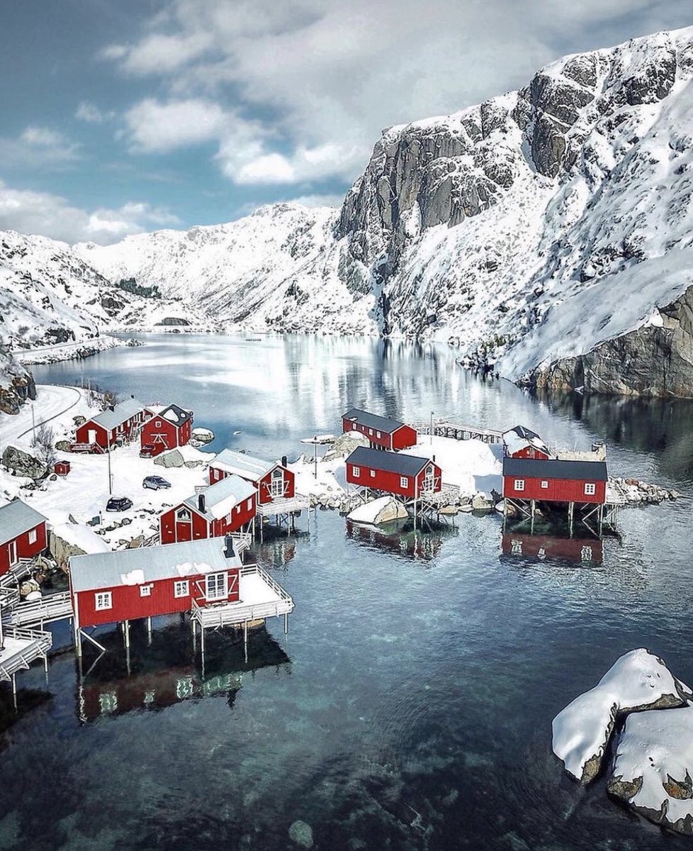 Norveçte kış..    国 国    Kaynak