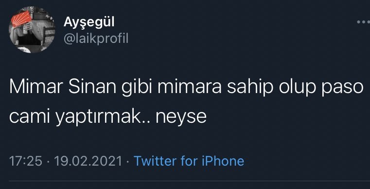 Ayşegül @laikprofil Mimar...