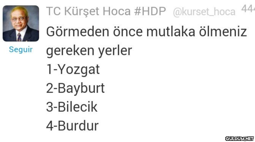 TC Kürşet Hoca #HDP...