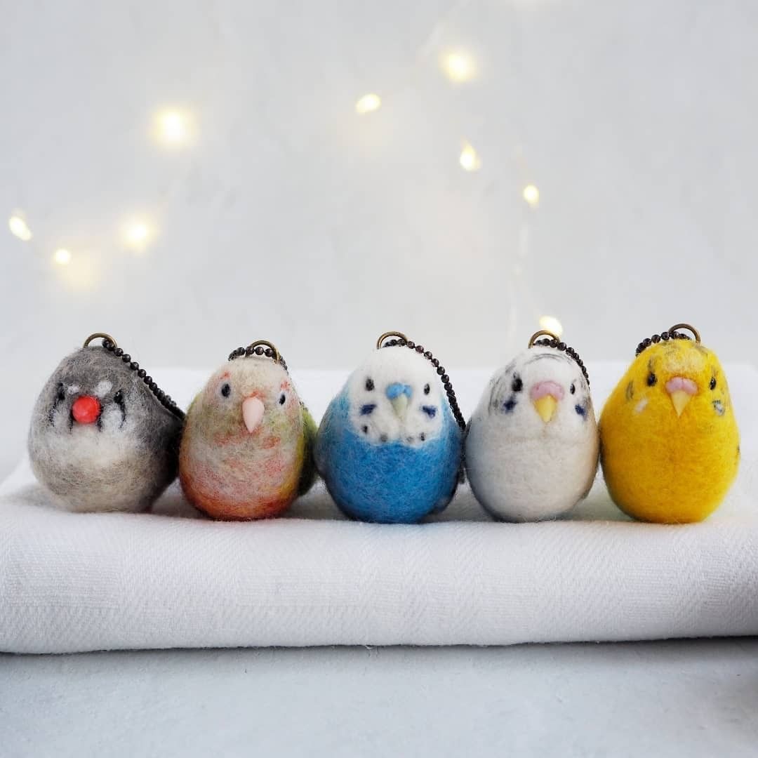 Cute needle felted birbs 📸...