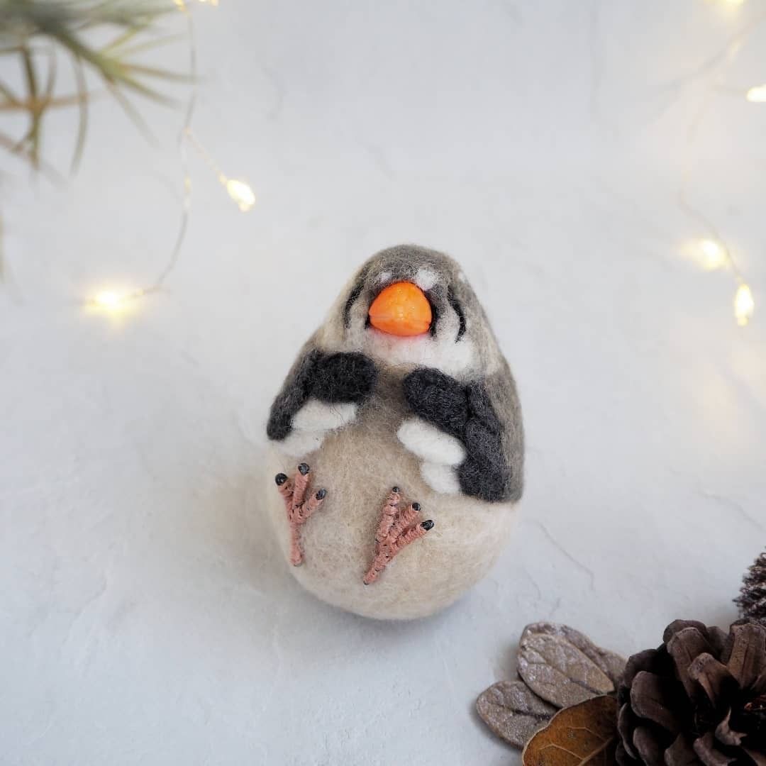 Cute needle felted birbs 📸...